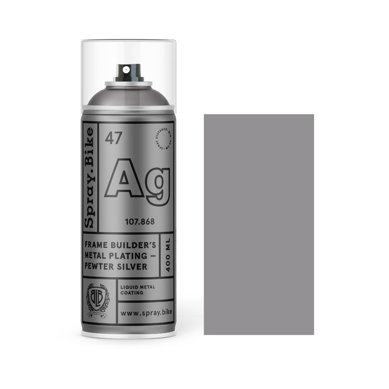 Frame Builder's Metal Plating - Pewter Silber - 400ml